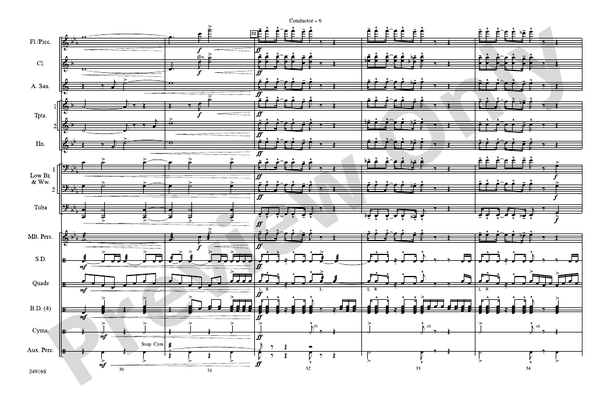 How the West Was Won – Marching Band Conductor Score & Parts (Digital Download)