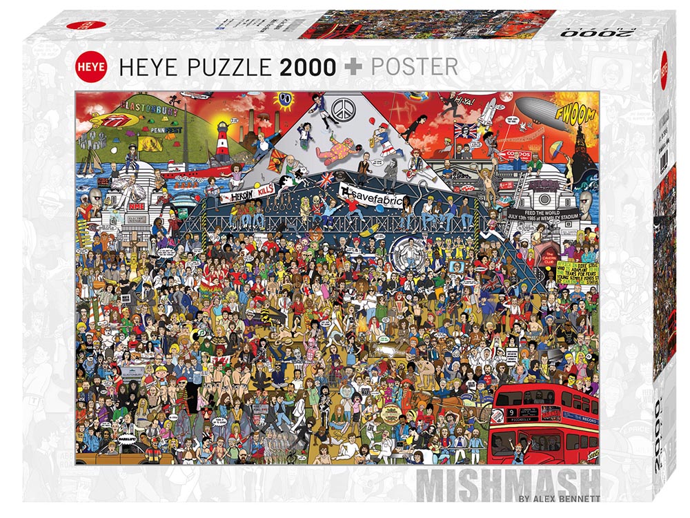 MishMash British Music History - 2000 Piece Puzzle