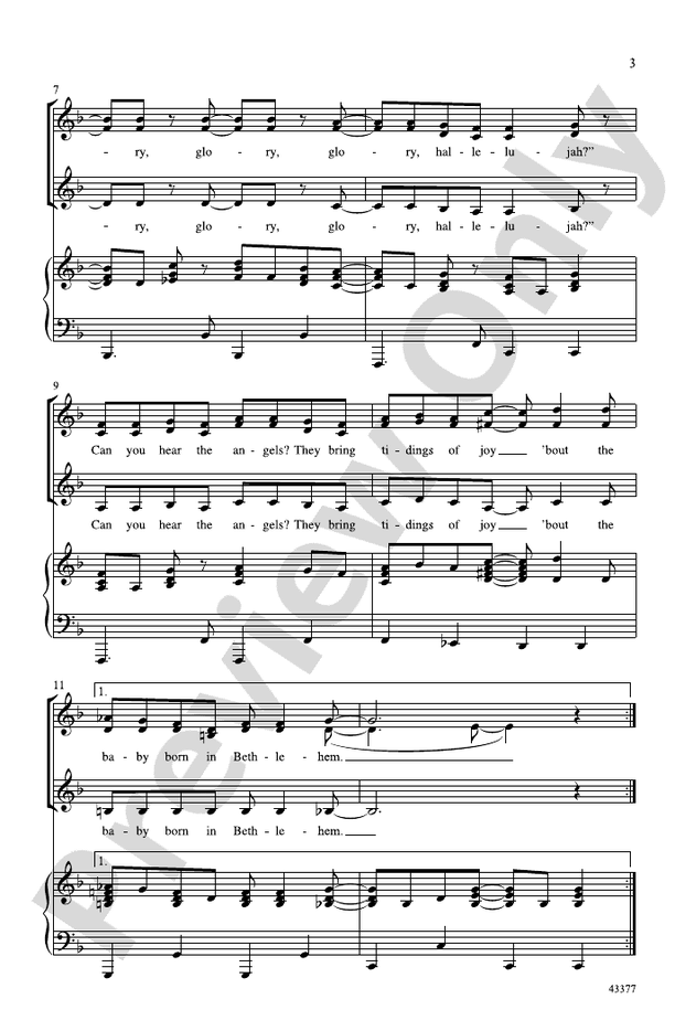 Can You Hear the Angels? – SSA Choral Octavo (Digital Download)