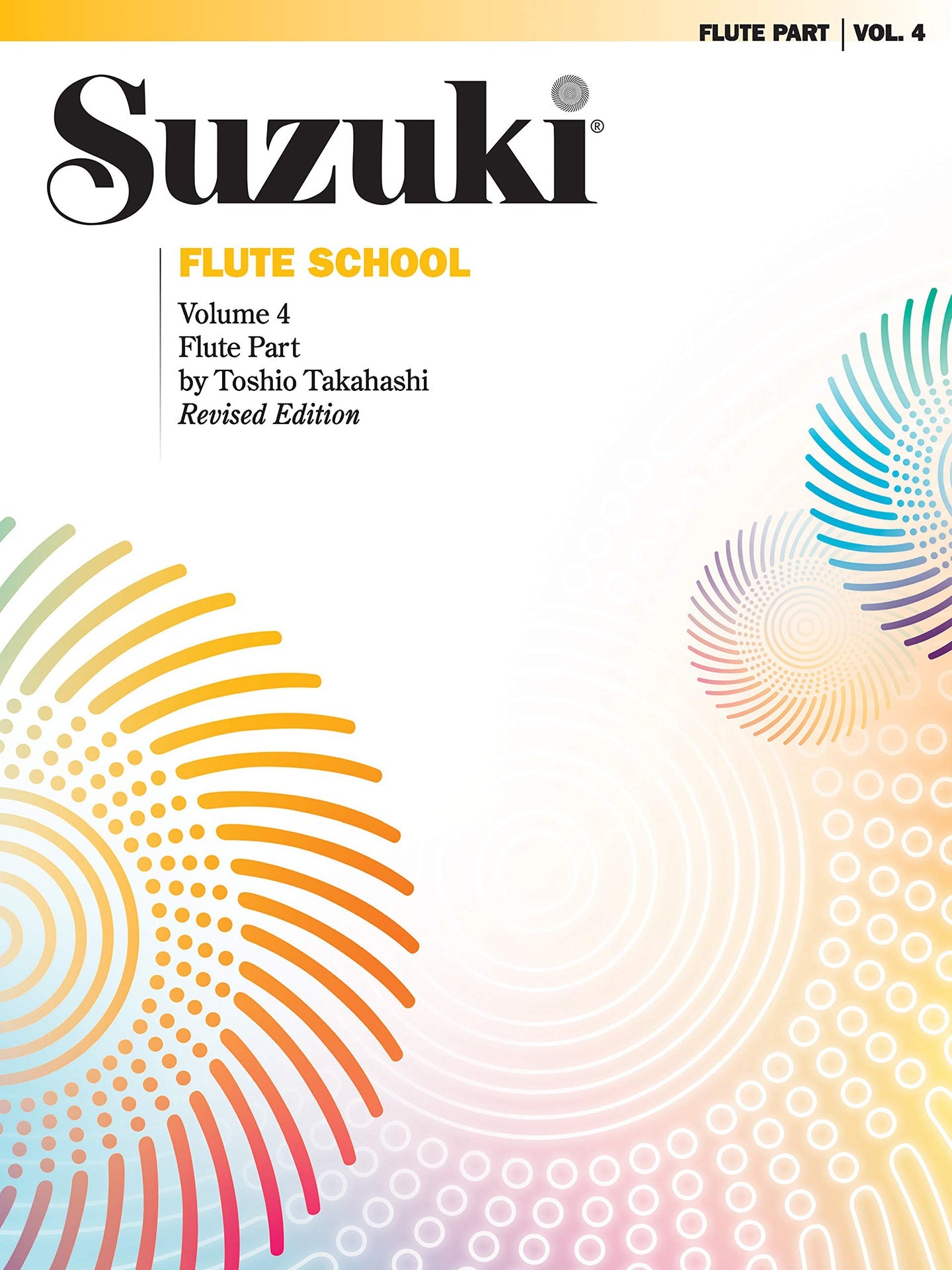 Suzuki Flute School Book/Volume 4 - Flute Book Only, No CD International Edition Summy Birchard 0171S