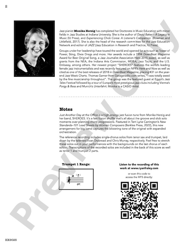 Just Another Day at the Office – Jazz Ensemble Conductor Score & Parts (Digital Download)