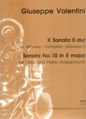 Sonata No. 10 in E major - VALENTINI G - Viola PWM Edition