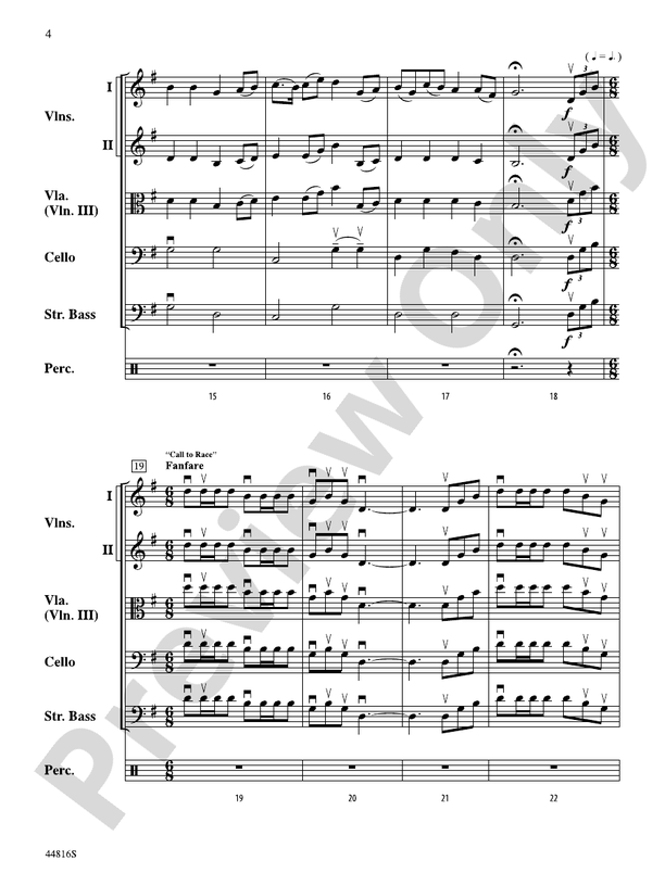 American Triple Crown - String Orchestra Conductor Score & Parts (Digital Download)