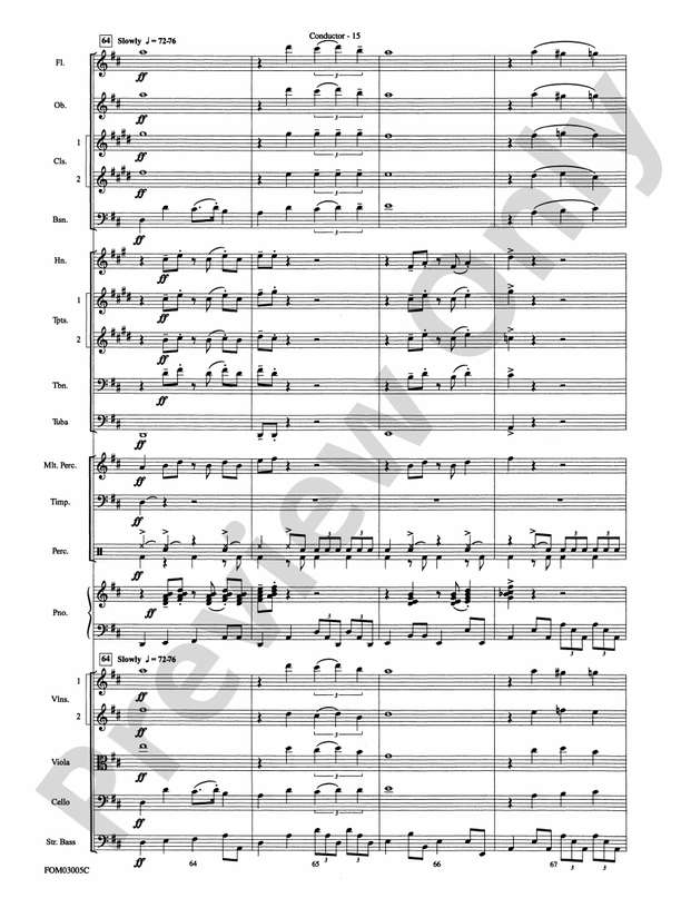 New York, New York, Theme from - Full Orchestra Conductor Score & Parts (Digital Download)