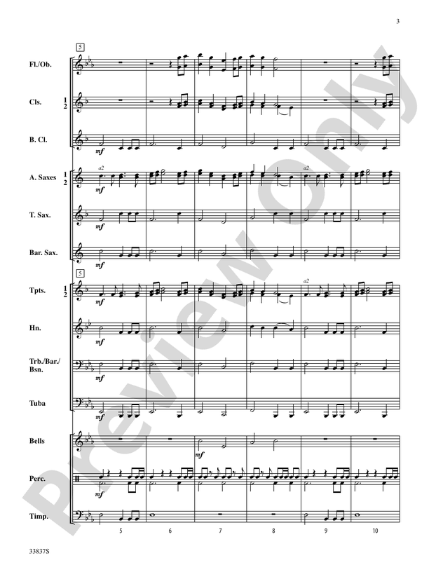 Tygh Ridge March - Concert Band Conductor Score & Parts (Digital Download)