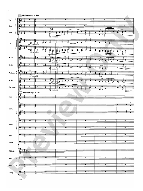 Variations on a Nautical Hymn - Concert Band Conductor Score & Parts (Digital Download)