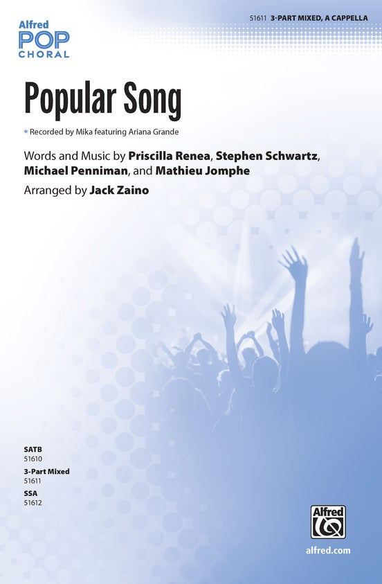 Popular Song - 3 Part Mixed Choral Octavo (Digital Download)