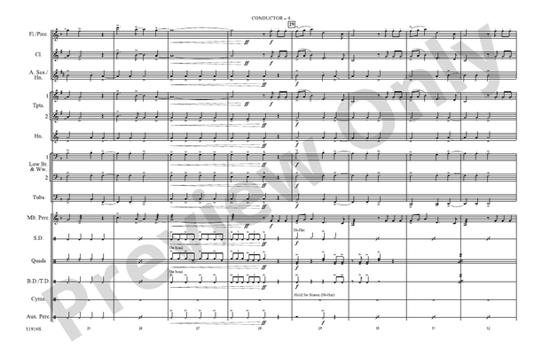 Bad Blood – Marching Band Conductor Score & Parts (Digital Download)