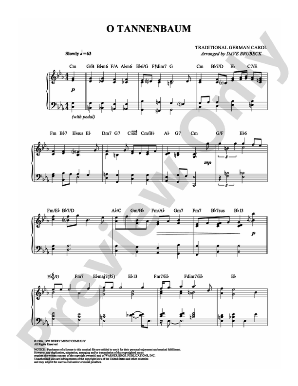 O Tannenbaum - DSM-PS-0008010 - Piano (Digital Download)