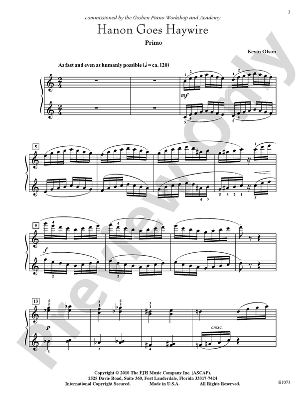 Hanon Goes Haywire - Piano (Digital Download)