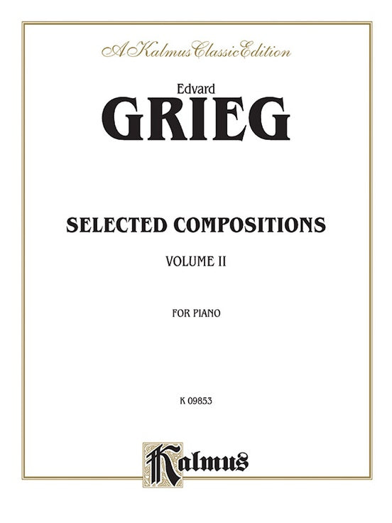 Grieg - Selected Compositions (Volume II) - Piano Solo (Digital Download)