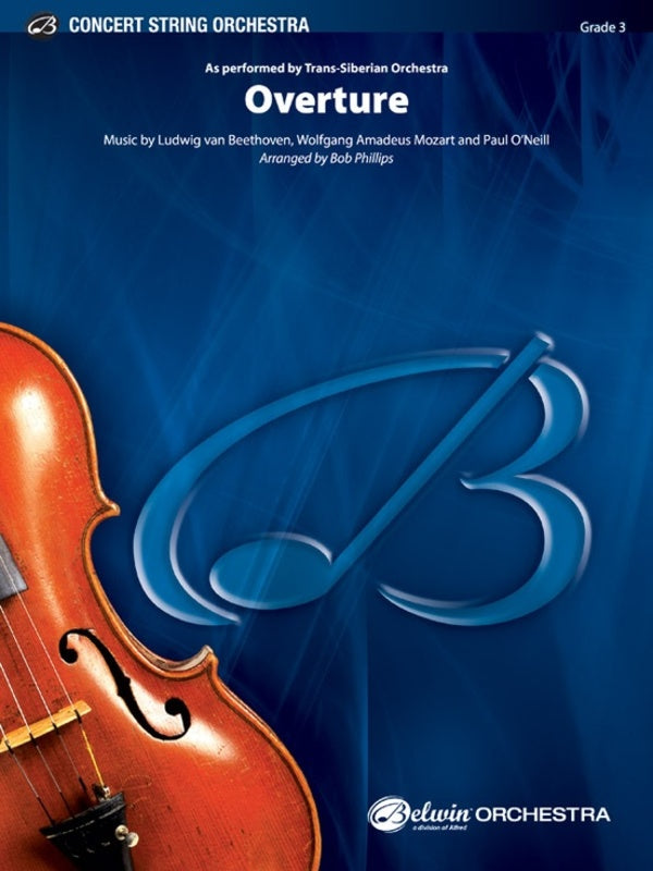 Beethoven/Mozart Overture String Orchestra Grade 3 Score/Parts arranged by O'Neill/Phillips
