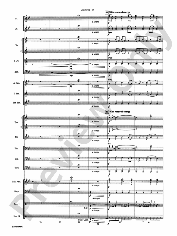 When Summer Takes Flight - Concert Band Conductor Score & Parts (Digital Download)