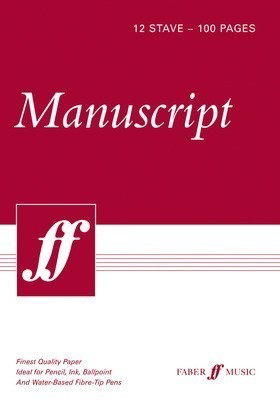 Manuscript A4 12-stave 100pp (white pad) - Faber Music