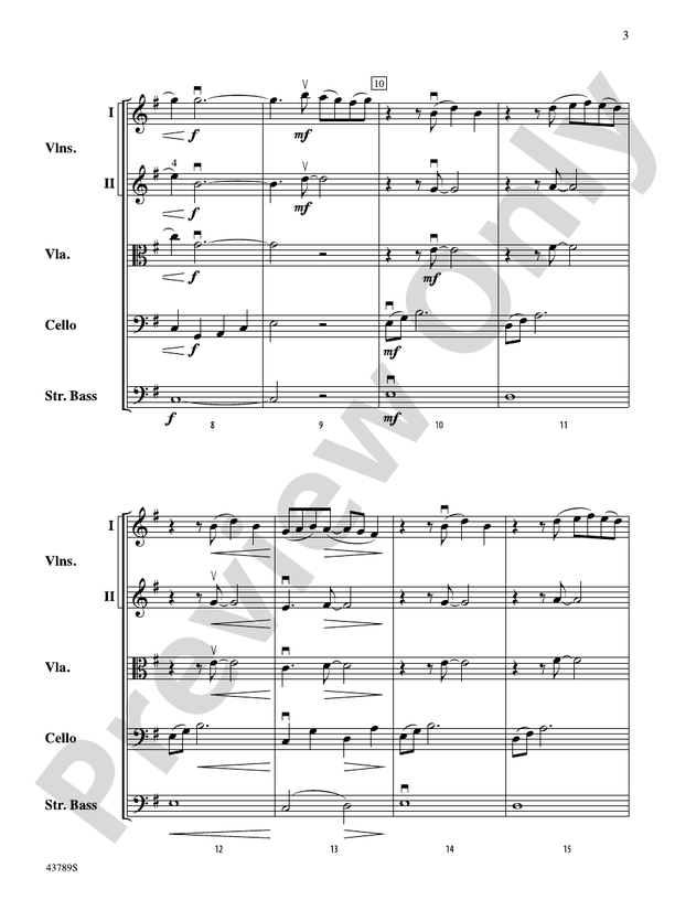Miniature Suite 1 – String Orchestra Conductor Score & Parts (Digital Download)