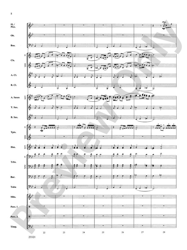 Pride of the Grenadiers - Concert Band Conductor Score & Parts (Digital Download)