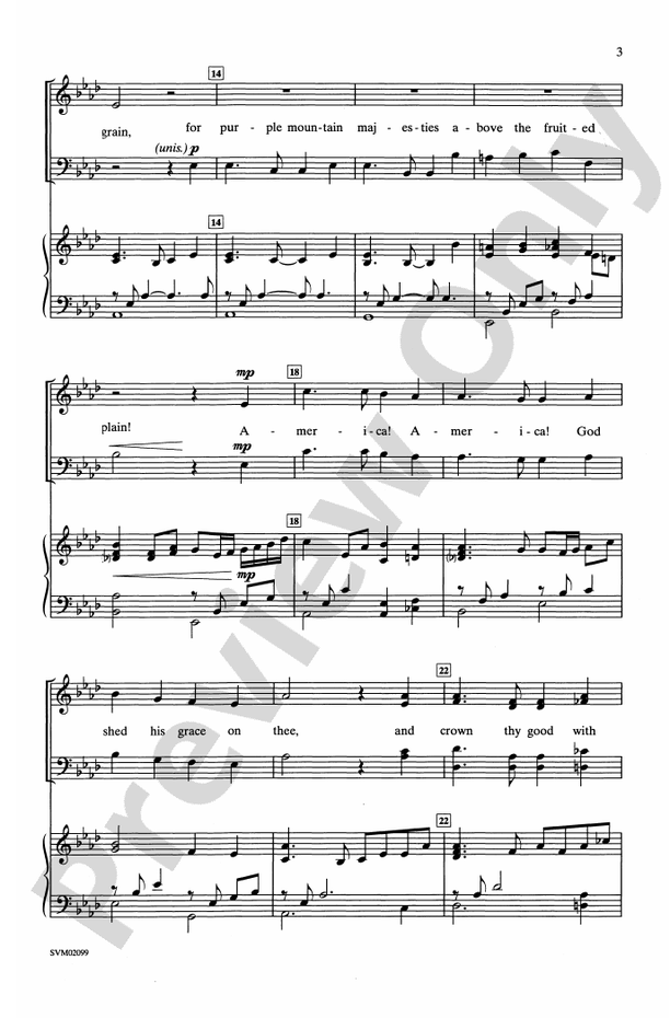 America, the Beautiful - Arr. Dragon/Chinn - SATB Choral Octavo (Digital Download)