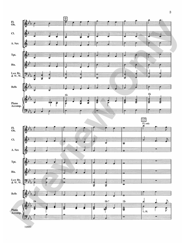 A Shaker Hymn - Concert Band Conductor Score & Parts (Digital Download)