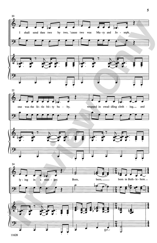 Children, Go Where I Send Thee - SATB (with Opt. Baritone Solo) Choral Octavo (Digital Download)