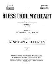 Bless Thou My Heart (Archive pages) - G Major Vocal/Piano (Digital Download)