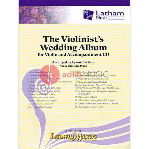 VIOLINISTS WEDDING ALBUM VOL 1 FOR VLN + CD ACC - VIOLIN - LATHAM