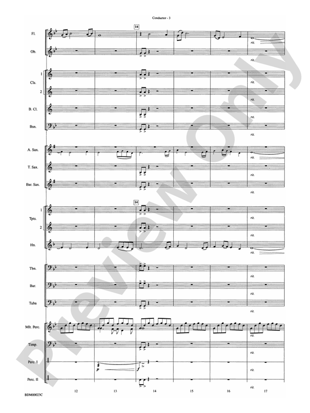 Under the Rice Moon - Concert Band Conductor Score & Parts (Digital Download)