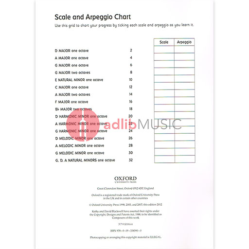 Fiddle Time Scales Book 1 - Violin - Blackwell Oxford 9780193385900