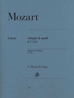 Adagio B Min K 540 - Wolfgang Amadeus Mozart - Piano G. Henle Verlag Piano Solo