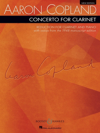 Copland - Concerto for Clarinet - Clarinet/Piano Accompaniment Boosey & Hawkes 48005879