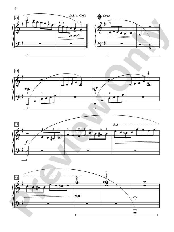 Grand One-Hand Solos for Piano, Book 4: 8 Early Intermediate Pieces for Right or Left Hand Alone - Piano Solo (Digital Download)