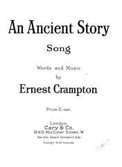 An Ancient Story - Vocal/Piano (Digital Download)