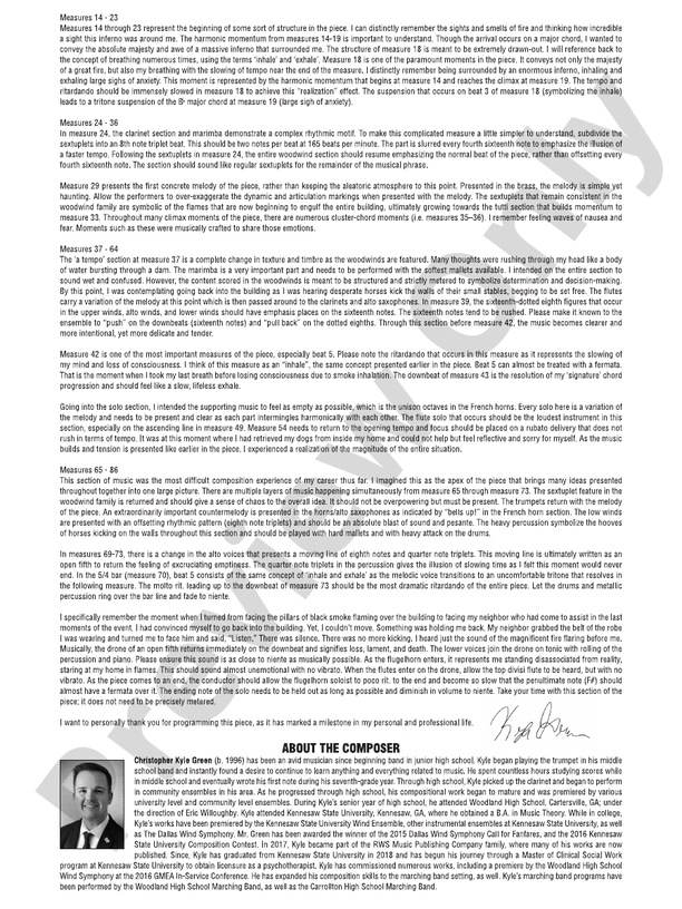 The Lament of Familiar Ruins - Concert Band Conductor Score & Parts(Digital Download)