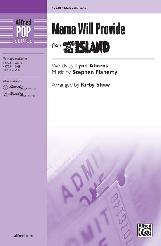 Mama Will Provide – SSA Choral Octavo (Digital Download)