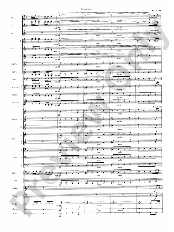 Carmen Suite - Concert Band Conductor Score & Parts (Digital Download)