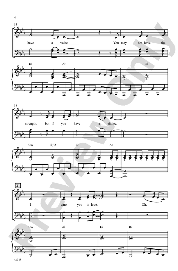 I Dare You – SATB Choral Octavo (Digital Download)