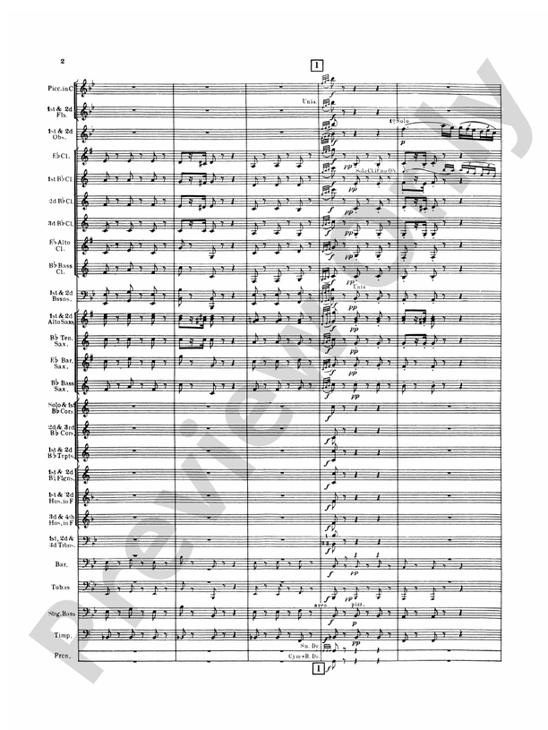 Italian in Algiers - Concert Band Conductor Score & Parts (Digital Download)