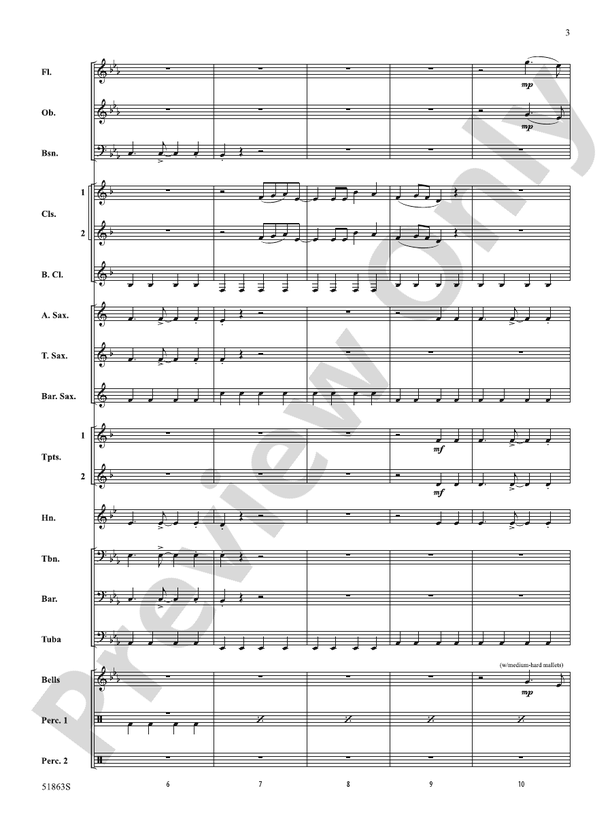 We Can't Be Friends - Concert Band Conductor Score & Parts(Digital Download)