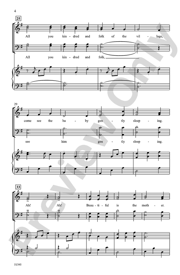 Bring a Torch, Jeanette, Isabella - SATB Choral Octavo (Digital Download)