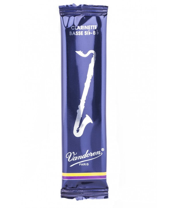 Vandoren Traditional Bass Clarinet Reeds, Strength 2, Single