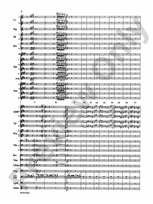 Trittico (Grade 3.5) - Concert Band Conductor Score & Parts (Digital Download)
