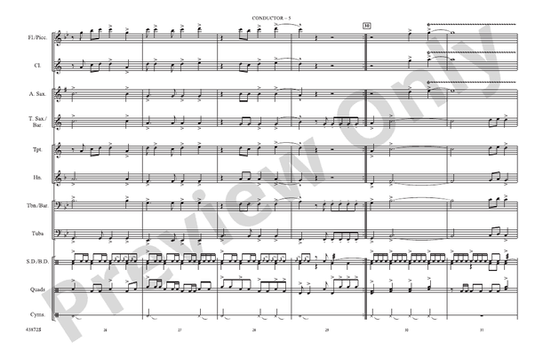 Cool Kids – Marching Band Conductor Score & Parts (Digital Download)