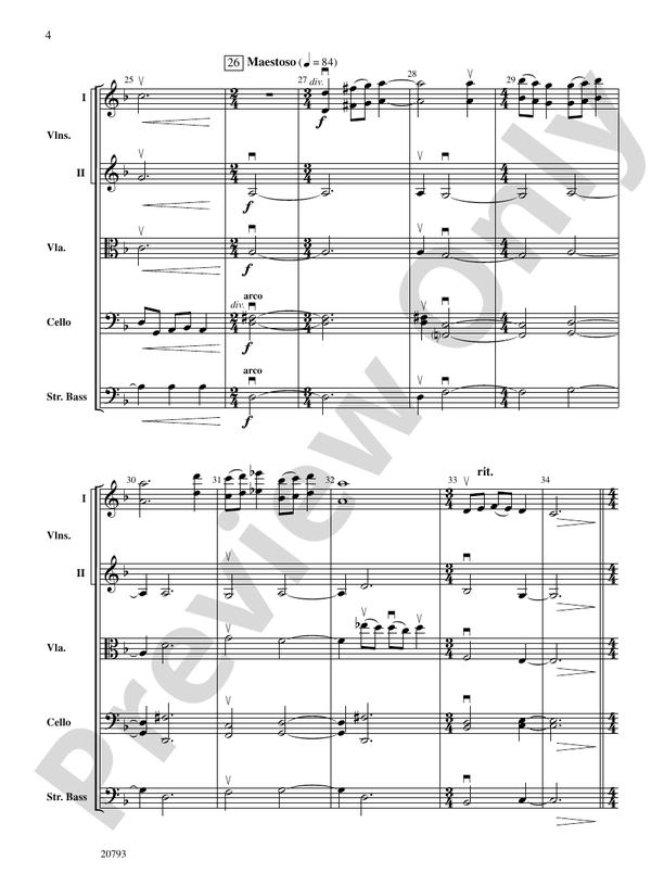 The Idylls of Pegasus – String Orchestra Conductor Score & Parts (Digital Download)