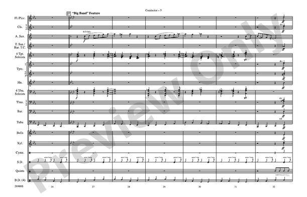 Blues in the Night – Marching Band Conductor Score & Parts (Digital Download)