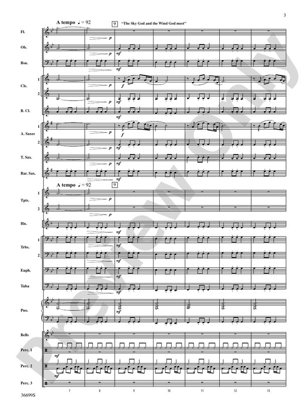 Song of the Wind - Concert Band Conductor Score & Parts (Digital Download)