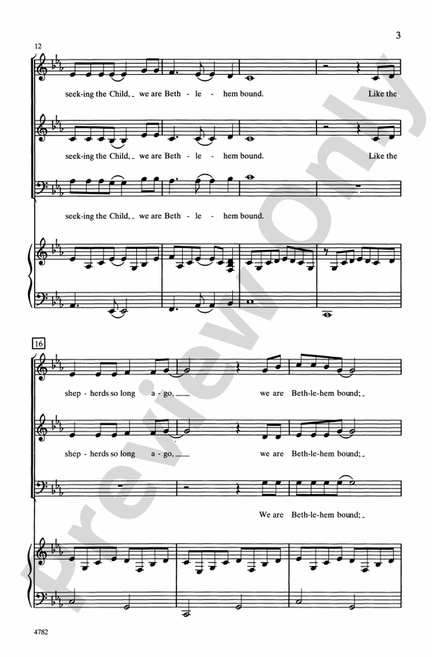Bethlehem Bound – 3-Part Mixed Choral Octavo (Digital Download)