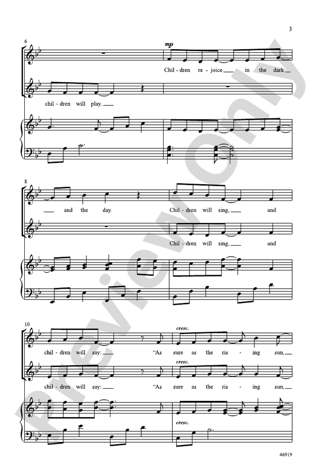 Children Will Run – 2-Part Choral Octavo (Digital Download)
