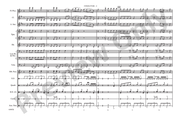 Shorties #21 – Marching Band Conductor Score & Parts (Digital Download)