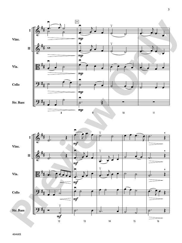 In the Bleak Midwinter – String Orchestra Conductor Score & Parts (Digital Download)