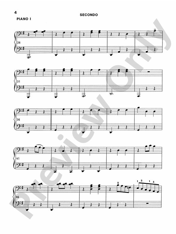 Bella Waltz - 2 Pianos, 8 Hands (Digital Download)