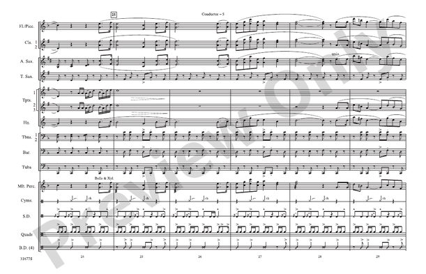 The Cowboys – Marching Band Conductor Score & Parts (Digital Download)